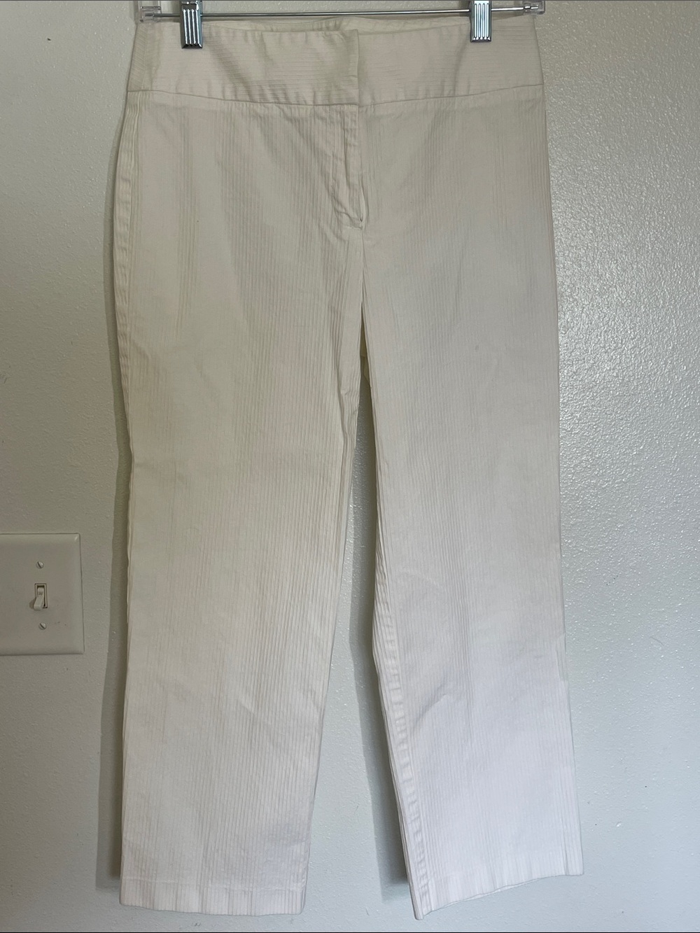 Classic Cream Straight-Leg Jeans